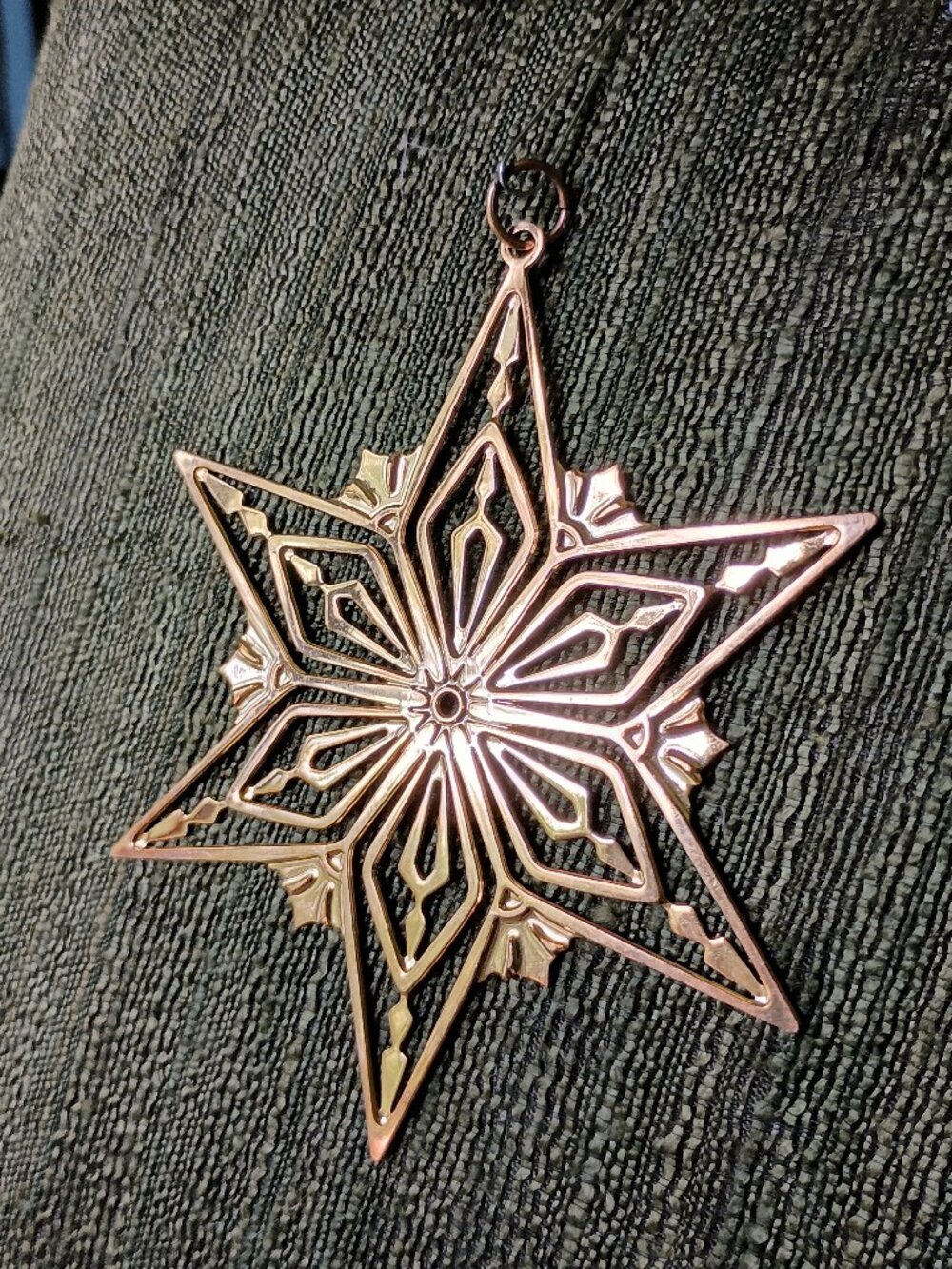 1996 Metropolitan Museum of Art NY 24K GP Over Brass Star Ornament Marked